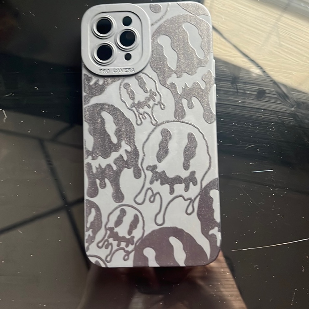 Black Melting Smiles iPhone 11 Pro Case